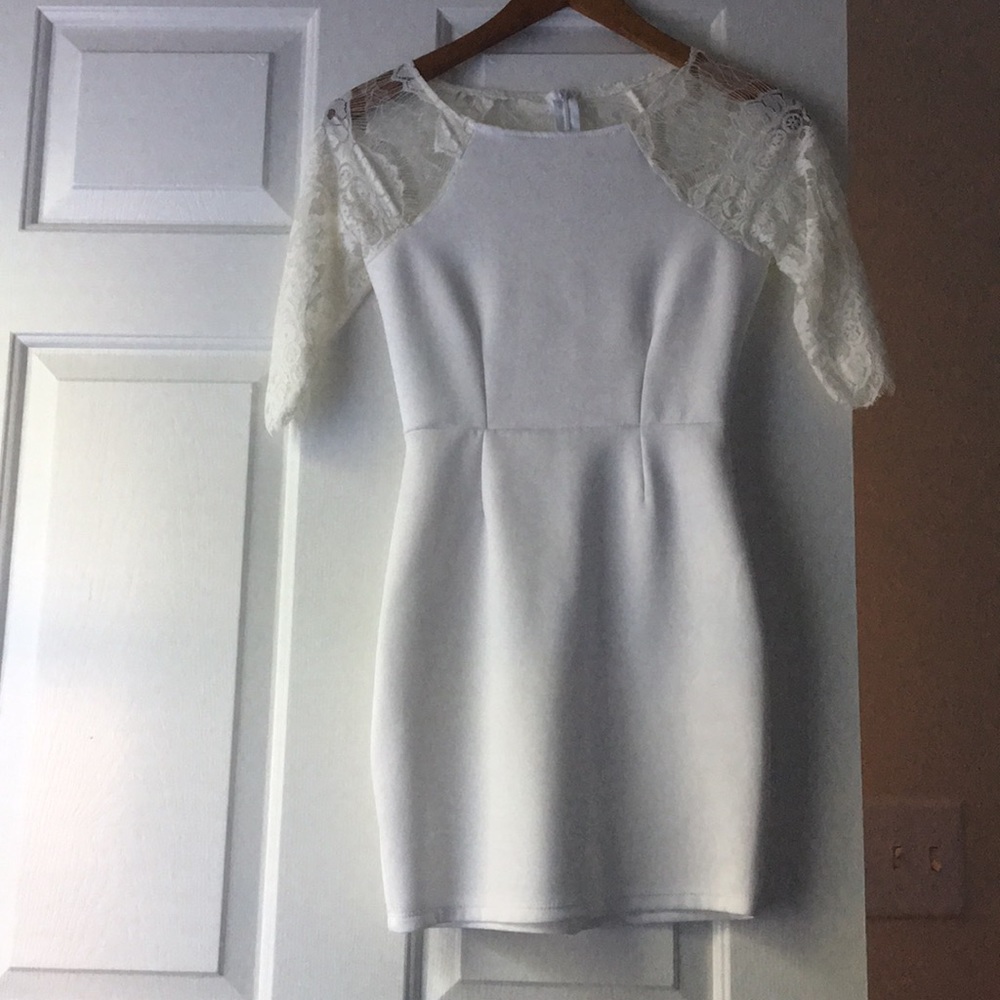 White lace dress
